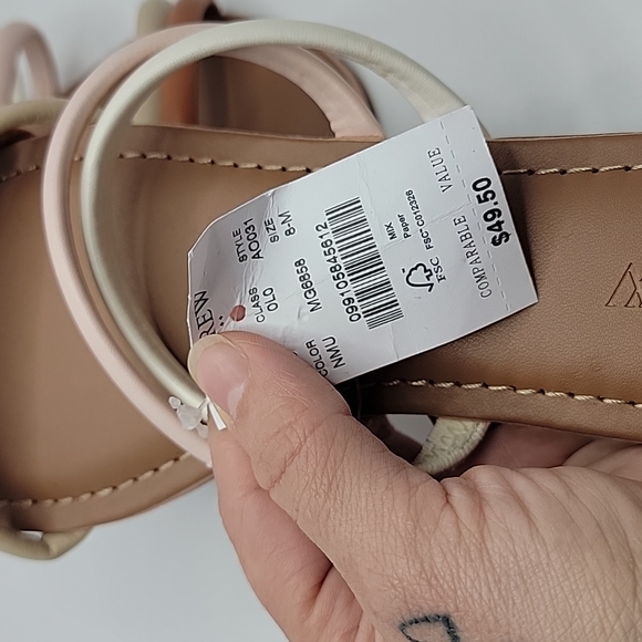 J. Crew | Seaside pastel strappy slide sandals | WMS 8 | NWT - Picture 4 of 9